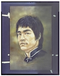 Bruce Lee Photographic Negative of a Famous Painting of Lee